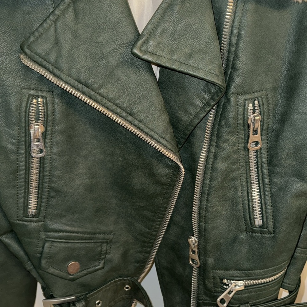 Zara faux leather moto jacket - Picture 5 of 6